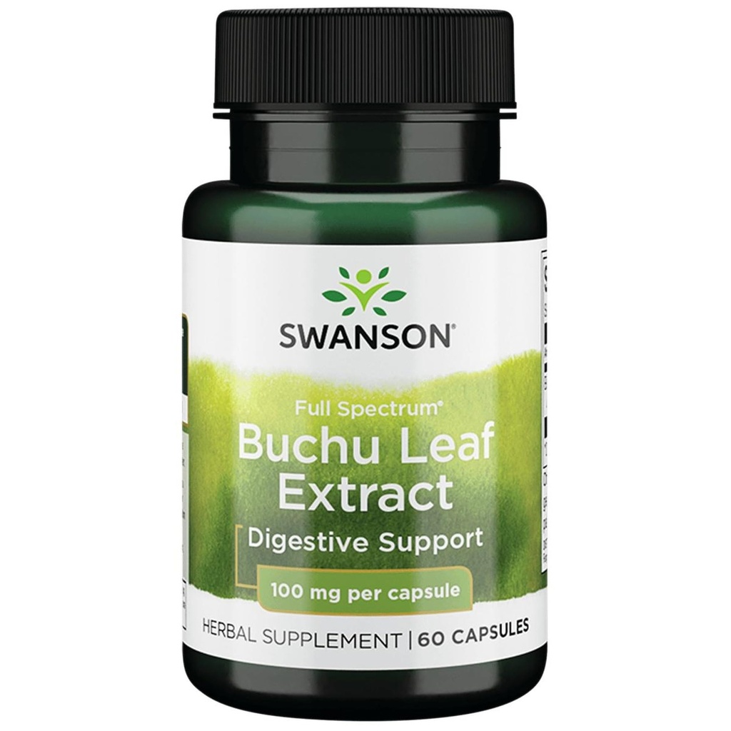 Swanson Buchu Leaf - 4:1 Extract - συμπλήρωμα βοτάνων - (60 κάψουλες, 100mg έκαστο)