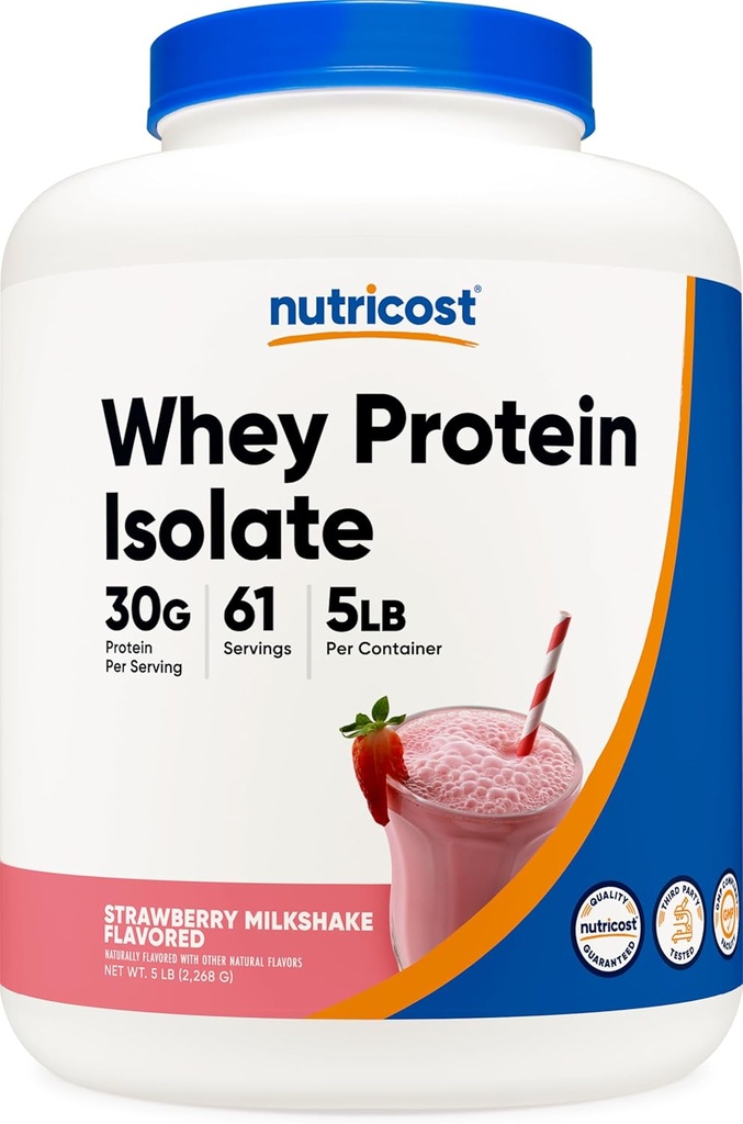 Nutricost Whey proteini (Strawberry Milkshake) 5LBS