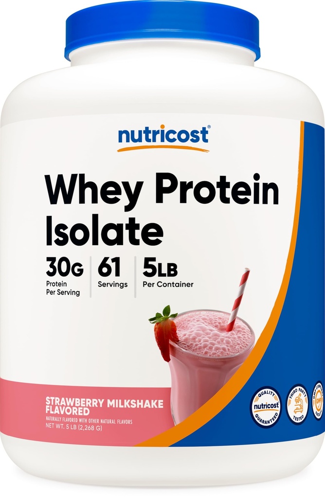 Nutricost Whey proteini (Strawberry Milkshake) 5LBS