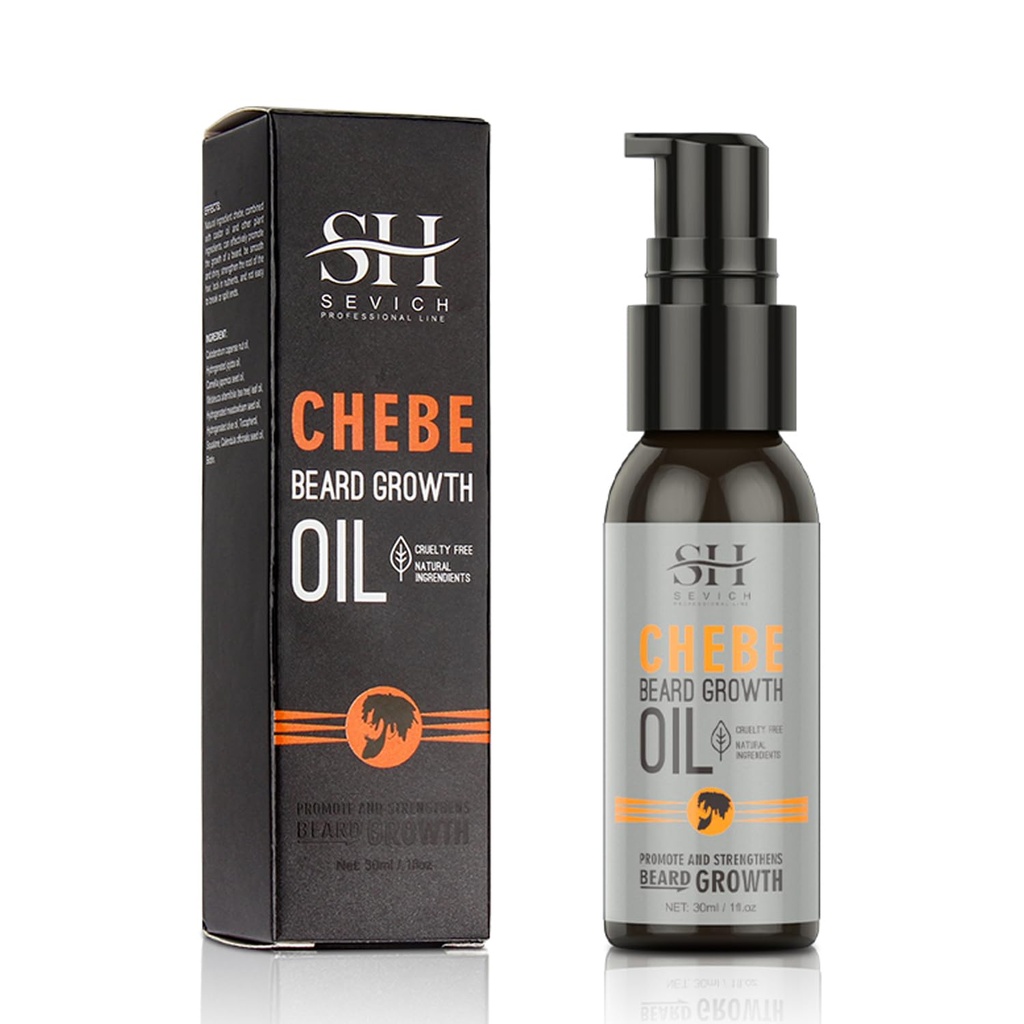 SEVICH Chebe Beard Growth Oil - Naturals African Chebe Essence Toz, Moisture Beard Regrow & Pumping & Support Beard Skin 30 ml / 1.0 fl.oz