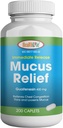 ΥΓΕΙΑ LFE Mucus Relief Guaifenesin Caplets 400 mg, Άμεση Απελευθέρωση Προσδοκώμενο, Λιγνό και Χαλαρώνει Mucus, Ανακουφίζει τη Συμφόρηση του Θώρακος, Βήχα, Ψυχρό και Γρίπη (Medium, 200 Count)
