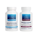 Equilife - Daily Active Multi-Vitamin (30 hizmet) ve Progesterone Support (90 ct.) Schelife, 21 Essential Vitaminler ve Herbal Hormon Tamamlayıcı