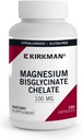 Kirkman - Magnezyum Bisglycinate Chelate - 250 Capsules - Relaxes Nerves & Muscles- Prompts Restful Sleep - Hipoallergenicic