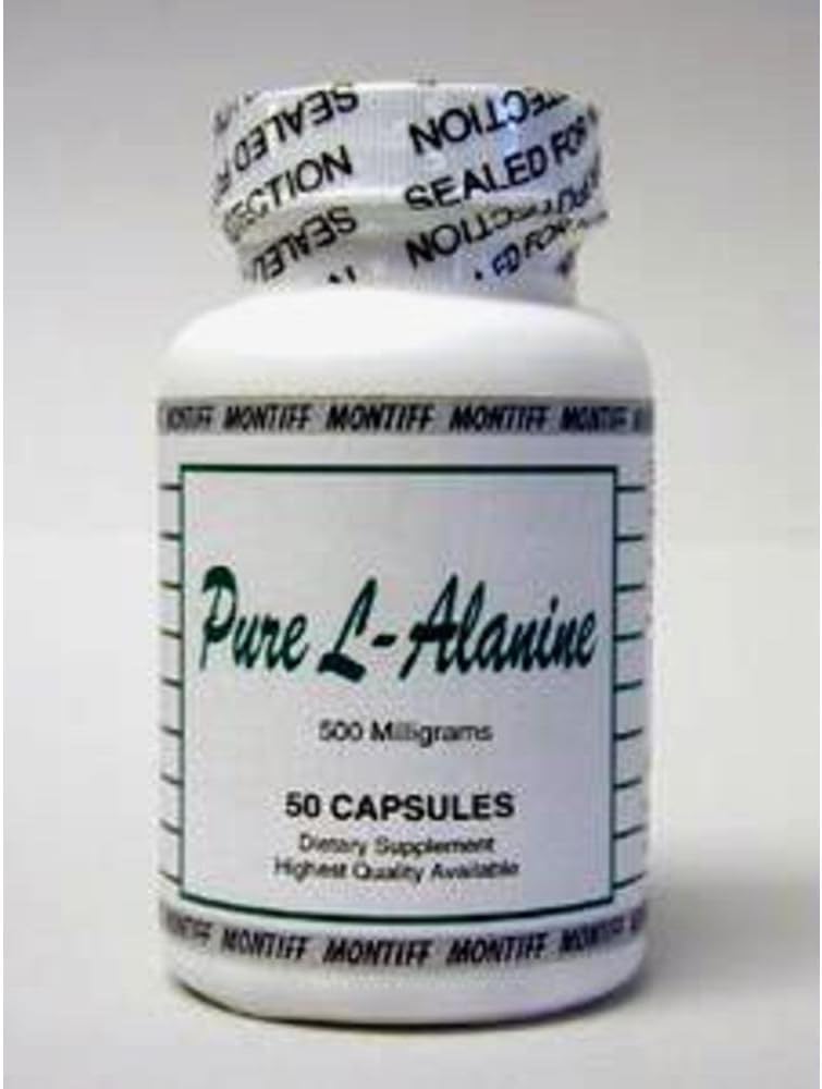Pure L-Alanine 500 mg 50 caps [Sağlık ve Güzellik]