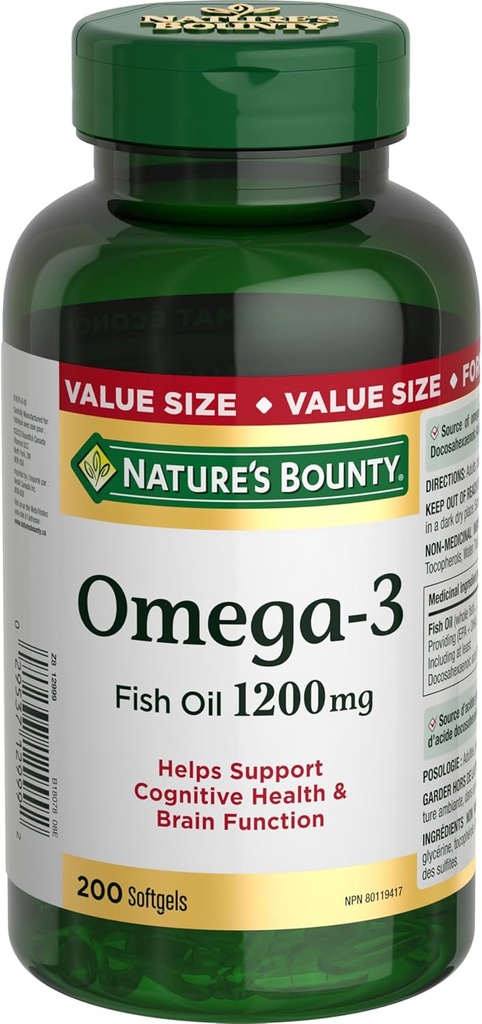 Nature's Bounty Omega-3 1200 mg 200 sayı