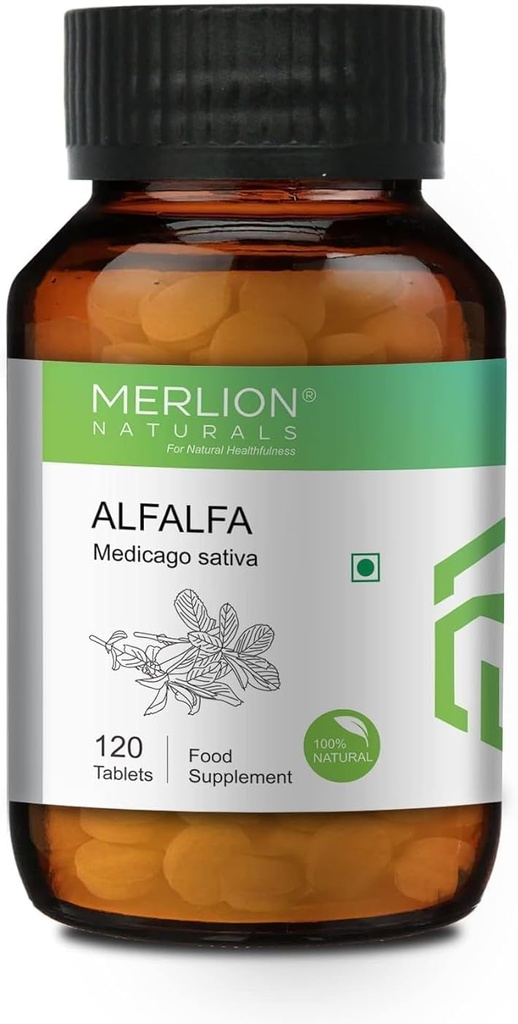 Sheltr Alfalfa Tabletleri, Medicago Sativa, All Natural, Pure Herbs 500 mg x 120 Tablet