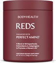 BodyHealth Reds PerfectAmino ile Geliştirildi - Günlük Superfood Smoothie Toz Antioksis, Adaptogens, Phytonutrients, Meyve, Prebiyotikler, Probiyotikler, Fiber ve Protein - 40 Hizmetler