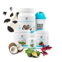 Detox Plus Kit (Βρωμικά Cookies και Κρέμα Αντικατάστασης, Aloe Vera Hibiscus) - Πλήρης Αντικατάσταση Γεύμα σκόνης, υψηλής ενέργειας Shake Booster, συμπλήρωμα Aloe Vera Detox, Μετασχηματισμός Υγείας
