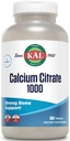 KALuba Citrate 1000 mg, Macau Supplements for Women and Men, Bone Health, Teeth, Nervous, Muscular & Cardiovascular System Support, Gluten Free ve Lab TY, 60 Hizmet, 180 Tabletler