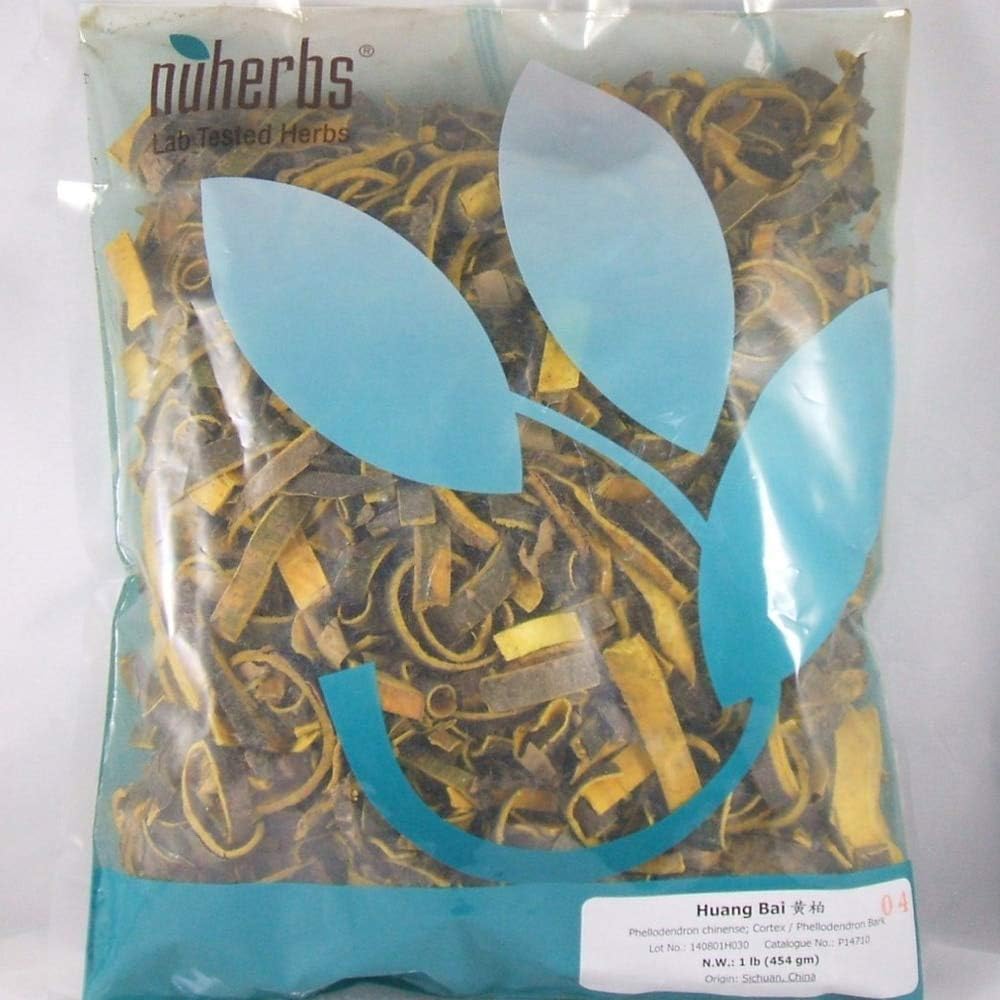 Phellodendron Bark - Cut Form - 1 Pound (Huang Bai) Geleneksel Çin Herbal Tıp, Geo Authentic Herbs