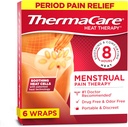 ThermaCare Menstrual Isıtma Pads - Portreatif, Yapıştırıcı HeatWraps for Period Cramps & Backache Relief - Discreet, Cord-Free Heat Terapi - Up to 8 Hours of Relief