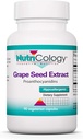 Nutricology Grape Pips - Grape Tohumksiyonu, Proanthocyanidins, Polyols, Herbal Supplement, Organik, 300 mg Capsules - 90