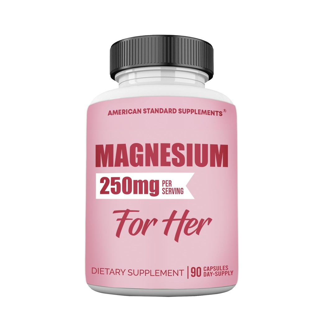 Γλυκινικό μαγνήσιο για τις γυναίκες 250mg ανά μία κάψουλα, Γλυκινικό μαγνήσιο χημικώς χημικώς, 90 κάψουλες, 90 ημέρες προσφοράς