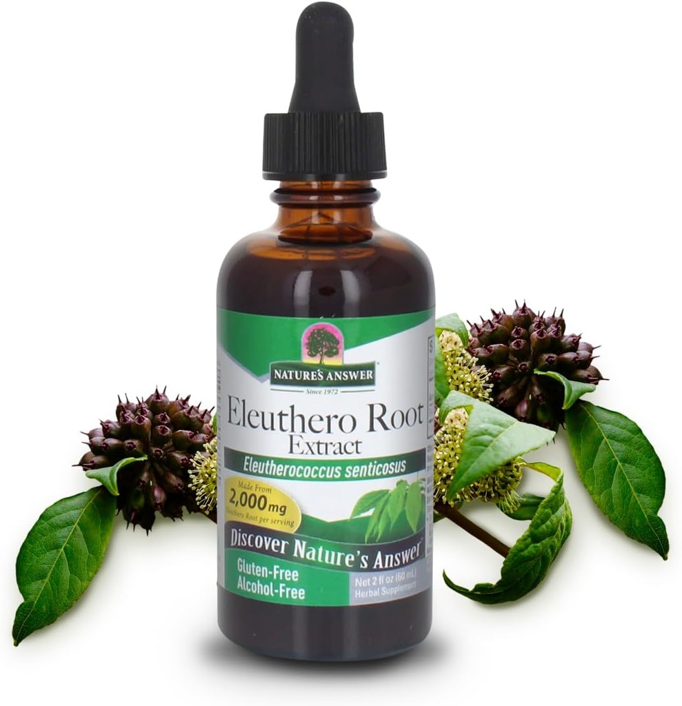Απάντηση της φύσης Χωρίς αλκοόλ leeuthero Root, 2-Fluid Ουγγιά 