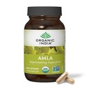 Organik Hindistan Amla Capsules Organik - Hint Gooseberry Herbal Vitamin Supplement, Amla Supplement, Immune Support, Vegan, Gluten-Free, Ayurvedic, Antioksi, Non-GMO - 90 Capsules
