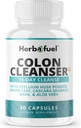 Colon Cleanse - Supports Detox, Gut Health, & Bloating Relief - Contains Herbs, Fibers, & Probiotics - Advanced Cleansing Formula with Psyllium Husk Powder, Non-GMO, 30 Capsules