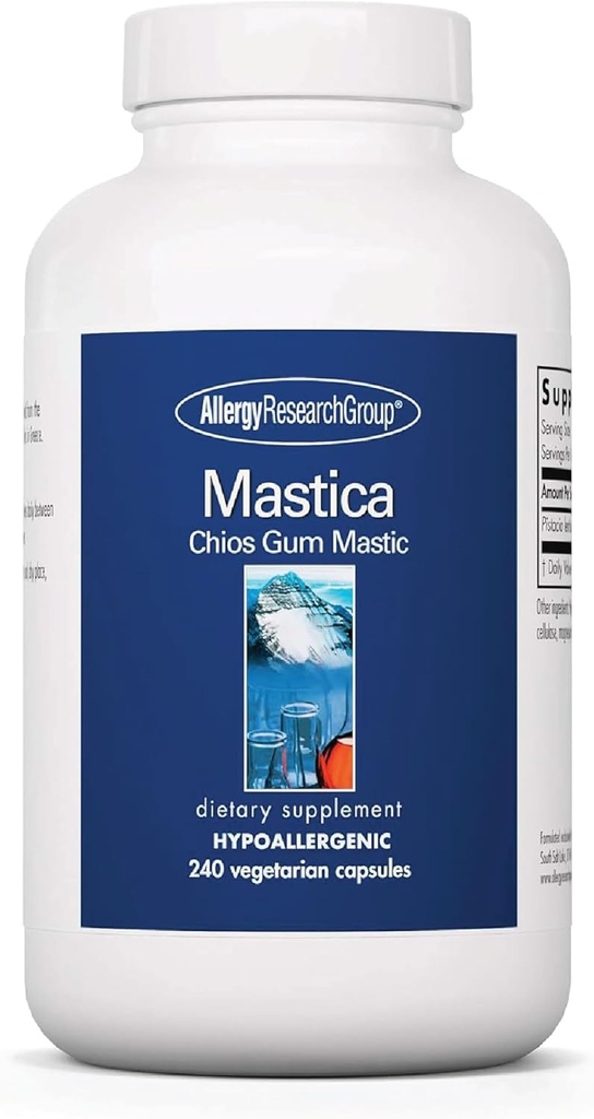Alerji Araştırma Grubu Mastica - Mastic Gum Capsules, Yetişkinler için Digestive Health Supplement, Masticwear Toz Capsules for Gut Health Support - 240 Kont