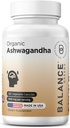 sertifikalı Organik Ashwagandha 1600 mg, 120 Veg Capsules - Destekler Uyku ve Dengeli Enerji Seviyeleri (120 Kont ( 1))