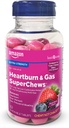 Basic Care Heartburn & Gas SuperChews Chewable Tables, Mixed Berry, 82 Count (Πρώην Ηχητική Υγεία)