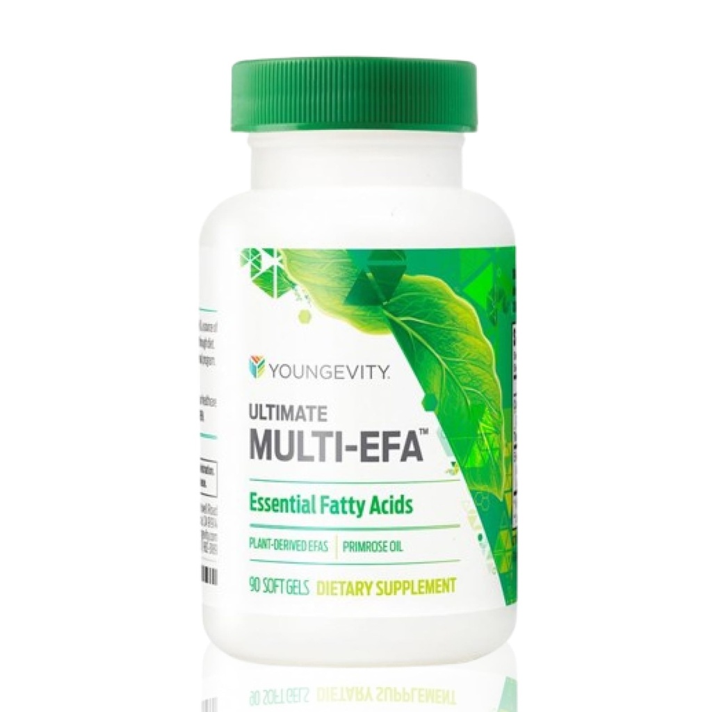Youngevity Ultimate Multi-EFATM - Plant Based EFA Supplement - No Fish - Small Softgel for Yetişkinler and Children, Evening Primrose - 90 Softgels (Pack of 1)