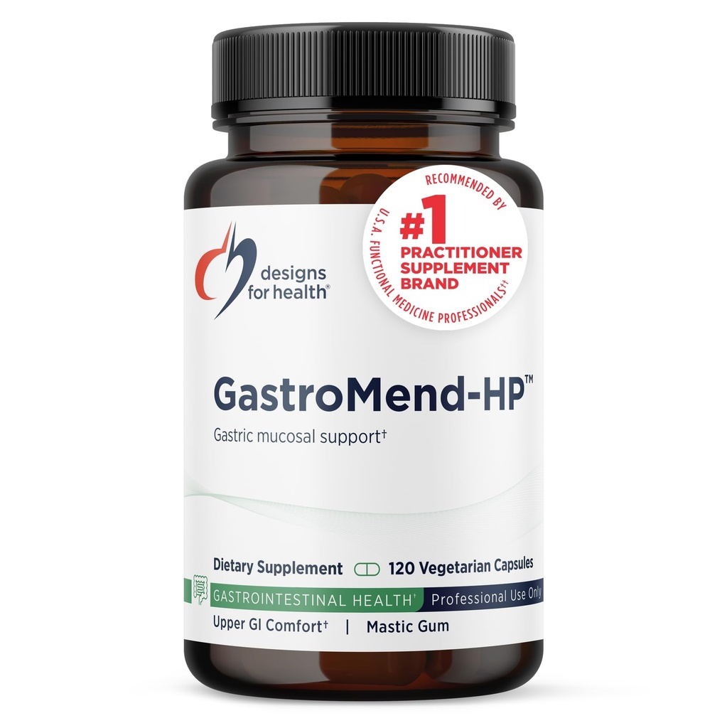 Sağlık GastroMend HP için tasarımlar - Gut Health Supplements - Gut Mucosa Support with Mastic Gum + DGL Licorice + 'Vitamin U' - May Help Occasional Bloating or Upset Stomach - Vegan (120 Capsules)