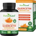 ForestLeaf Quercetin with Bromelain 1350 mg - C & Sting Nettle Supplement, Quercetin 500 mg Capsules, Non-GMO Gluten Free, Natural Immune & Respiratory Function, 90 Veggie Caps