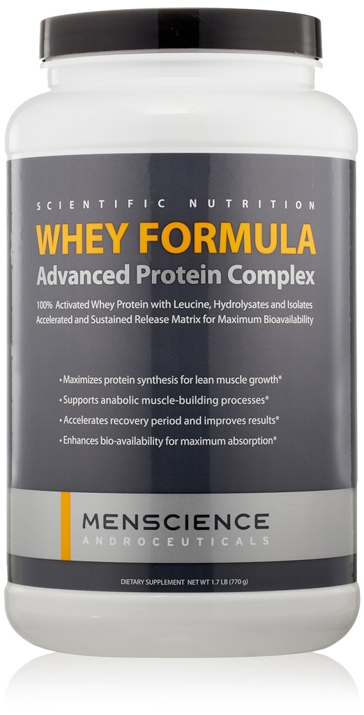 MenScience Androceuticals Whey Formula Advanced Protein Complex, 1,7 lb.