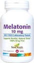 YENİ ROOTS HERBAL Sleep Supplement | Pure Melatonin 10 mg (60 Tablet - 3 Ay Supply), Habit Form, Natural Sleep Aid, Non-GMO