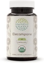 HerbEra Elecampane USDA Organic 60 Capsules | Natural Herbal Supplement | Certified Organic Vegetarian Capsules and Organic Elecampane (Inula Helenium) Dried Root (60 Capsules)