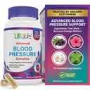 ULTALIFE Kan Baskı Supplements - Gelişmiş Kan Baskı Kompleksi - Hawthorn Berry, Hibiscus,,, Forskolin - 14 Vitamin & Herbs, Veggie Capsules'te 30 Günlük Tedarik
