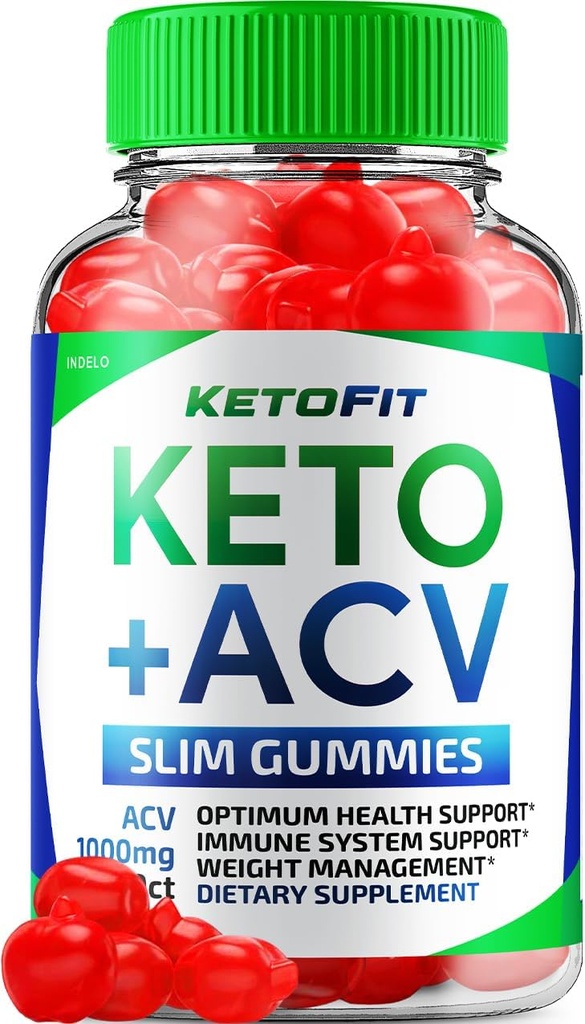 Ketofit ACV Gummies Gelişmiş 1000 mg, KetoFit Keto + ACV Kilo Yönetimi Gummies Apple Cider Vinegar Keto Fit ACV Gummies Diyetary Supplement Ketofit Gummies B12 B6 (60 Gummies)