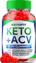 Ketofit ACV Gummies Gelişmiş 1000 mg, KetoFit Keto + ACV Kilo Yönetimi Gummies Apple Cider Vinegar Keto Fit ACV Gummies Diyetary Supplement Ketofit Gummies B12 B6 (60 Gummies)