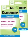 Dramamine Nausea Long Lasting, Nausea Relief, 10 Kont (Pack of 2)