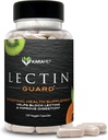 KaraMD Lectin Guard | Colon Cleansing Lectin Blocker | Terpery Elm, Bladderwrack, sodyum Alginate, Okra, Kiwi & Papaya | Gut Health for Women and Men, Non-GMO & Gluten Free 30 Capsules