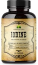 HERBALICIOUS Iodine Tabletleri - Deniz Kelp'ten Doğal Iodine - Tiroid Desteği Enerji, Digestion, Beyin & Bone Health - Non-GMO, Gluten-Free - 100 Capsules