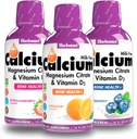 Bluebonnet Sıvı Kalsiyum Citrate, D3- Ring of Orange, Blueberry ve Strawberry Flavor, 3 Şişe 16 Fl Oz Her (48 Fl Oz Total)