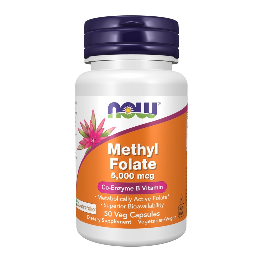 Şimdi Gıdalar Tamamlar, Metil Folate 5000 mcg, Superior Bioavailability, 50 Veg Capsules