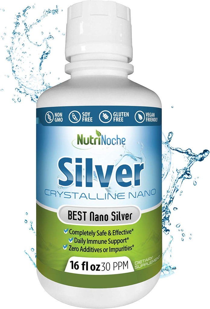 NutriNoche Colloidal Silver |% 99.99 Ultra Pure Crystalline Nano Gümüş Parçacıklar