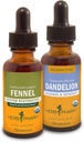 Herb Pharm Digestive Support & Detox Kit - Onaylanmış Organik Fennel Sıvı Ekstraksiyon, 1 Ounce & Alkol Özgür Dandelion Sıvı Ekstraksiyon, 1 Ounce