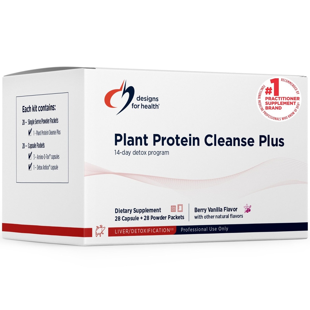 Sağlık Santrali proteini için tasarımlar 14 Gün Detox Programı - Sağlıklı Canlı Fonksiyonlar + Metabolik Antioksis + Herbs, Vegetarian (28 Protein Toz İçecek + Paketler)