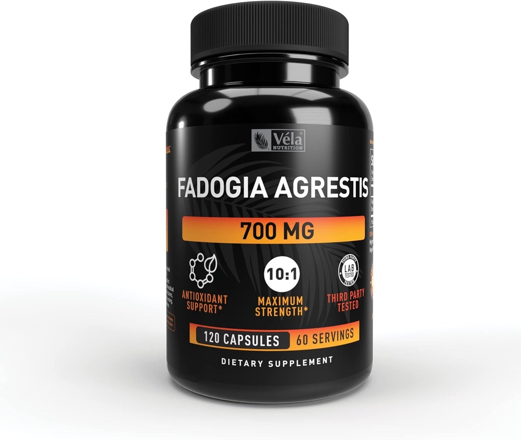 Fadogia Agrestis 700mg - 120 Count | Non-GMO & 3rd Party Tested Powerful Antioxidant Support Supplement