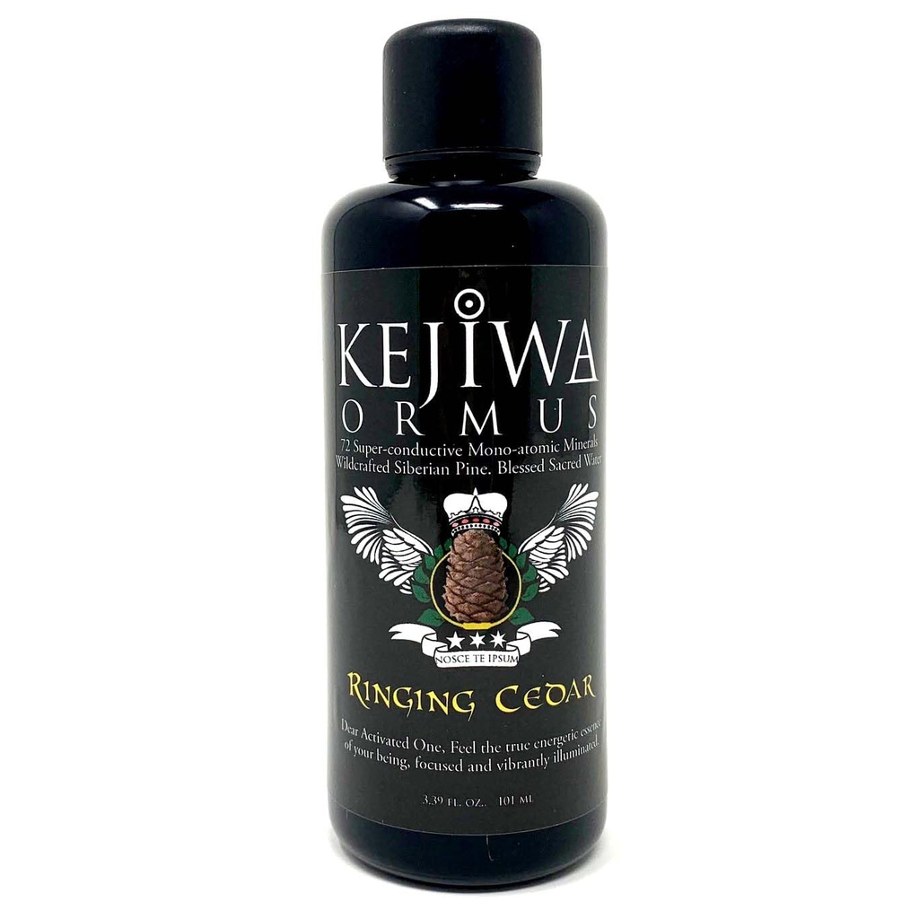 Kejiwa RINGING CEDAR Ormus: Siberian Pine Mono-atomic Ormus Minerals for Third Eye Activation, Vitality & Energy Support 3.4 fl oz