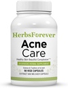 HerbsForever Acne Care ACNIL | Natural Herbal Supplement for Clear Skin, Healthy Complexion | Control Face Pimples & Oil Balance | 90 Veg Capsules, 800mg Each | Ayurvedic Formula