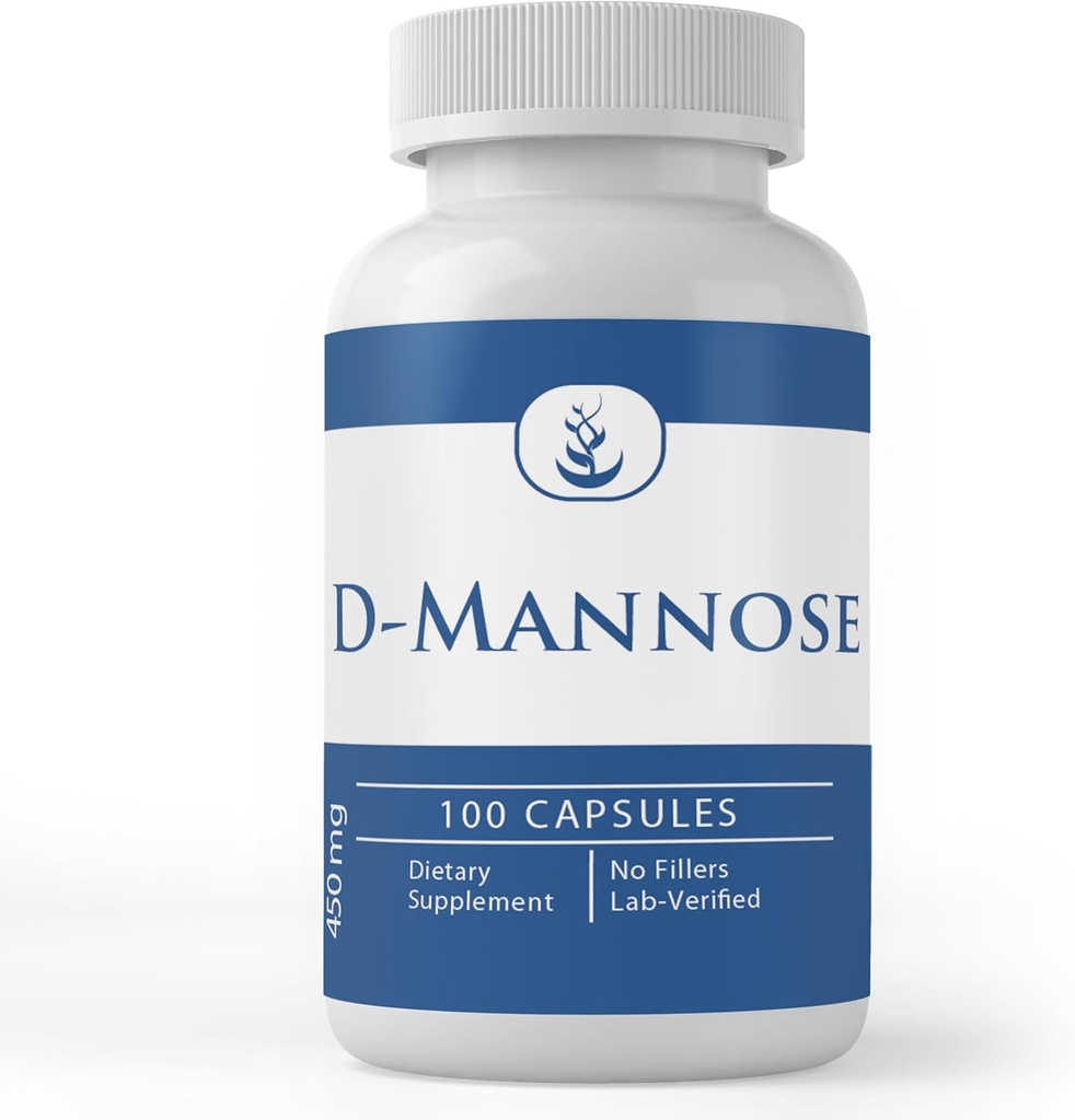 Pure Original Materialss D-Mannose, (100 Capsules) Her zaman Pure, Nomixs Or Fillers, Lab TY