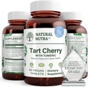 Doğal Nutra Tart, Turmeric Curcumin ile alıntı, Kas Soreness'i azaltmaya yardımcı olur, Ortak Sağlık'ı destekler, Uyku Kalitesini Geliştir, Vegan, Vegetarian, Gluten Free, 60 Tabletler