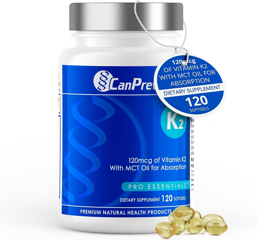Organik Piramit Yağı ile K2 120mcg, 120 Softgels 120-Day Supply - Optimal Kemik ve Diş Desteği için Absorpsiyon, Güçlü Kemikleri ve Dişleri Korumak için Yüksek Potency Vitamin K2