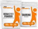 BulkSupplements BCAA 2:1 500g + Taurine 500g Sche