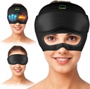 Migraine Relief Cap - 2 in 1 Soothing Headache Relief Cap with Detachable Eye Maske %20 Ekstra Gel - Migraines için Baş Ağrısı - Stres, Gerçme ve Puffy Eyes için Soğuk Buz Kafası