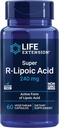 Life Extension Super R-Lipoic Acid – Sağlıklı Aging, oxidative Stress Defense – 240 mg of Active R-Form of R-Lipoic Acid – Gluten-Free – Non-GMO – Vegetarian – 60 Capsules