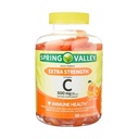 Ekstra Kuvvetli Vitamin C 500 mg, 120 Gummies - Orange Flavor, Immune Health Diyetary Supplement Vegetarian Gummies + 7 Day Pill Organizer Dahil (Paket 1)